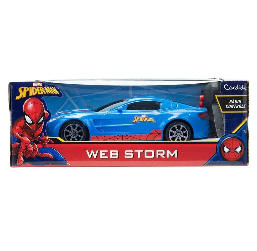 Carro de Controle Remoto Homem-Aranha - Web Storm - Candide - Ri Happy