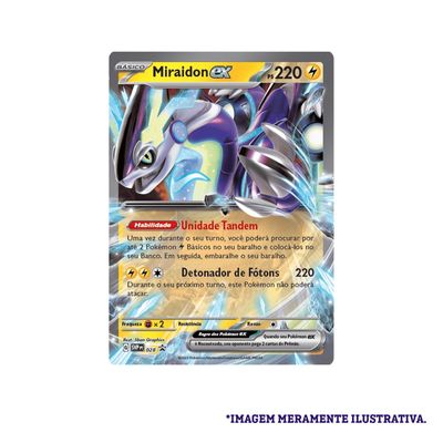 Box Cartas Pokémon Coleção Lendas de Paldea Miraidon Ex - Ri Happy