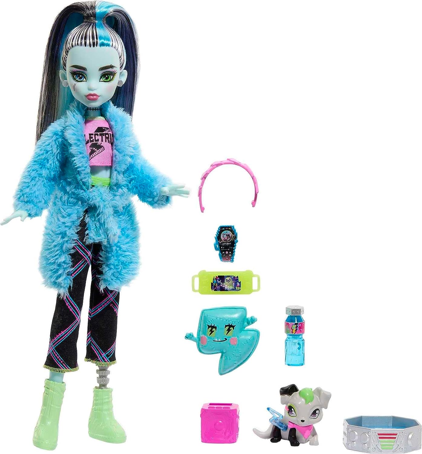 Boneca Monster High Com Pôsteres Frankie Stein Reel Drama - Ri Happy