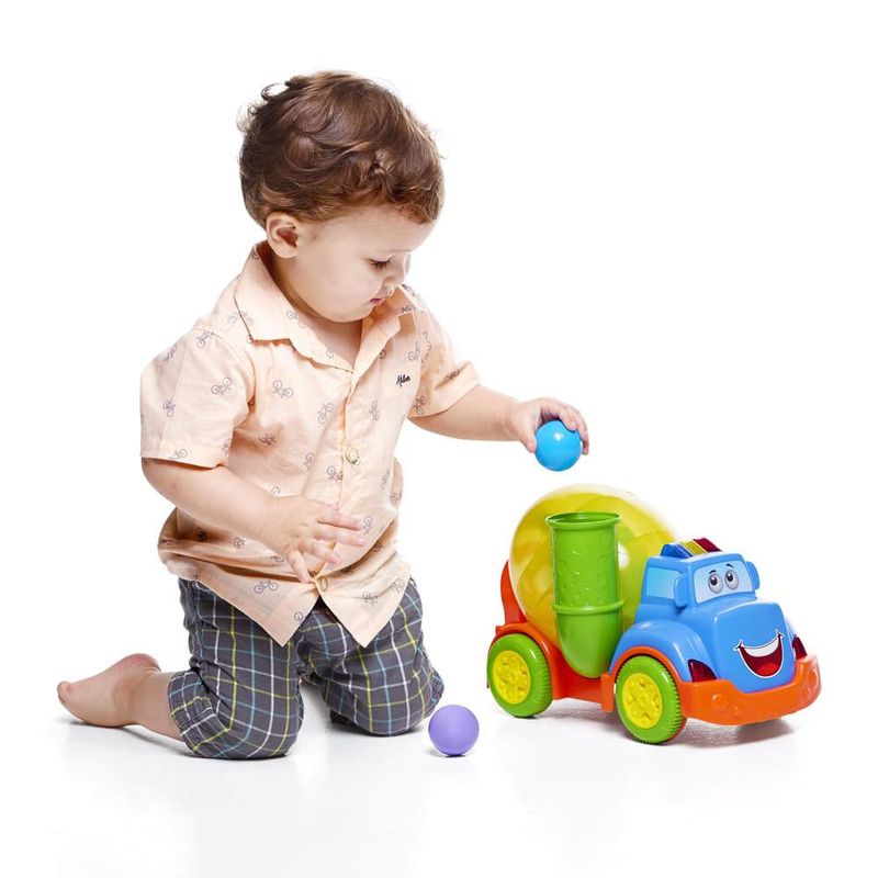 CIADAZ Brinquedos de queda de bola de desenho animado para 18 meses +  crianças de bebê Tumbler Ball Toy Track Ball Toys com 2 bolas coloridas  Brinquedos educativos para meninos meninas 