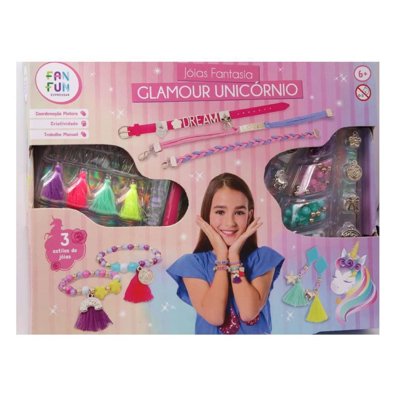 Conjunto-De-Bijuterias---Joias-Fantasia--Glamour-Unicornio---New-Toys-0