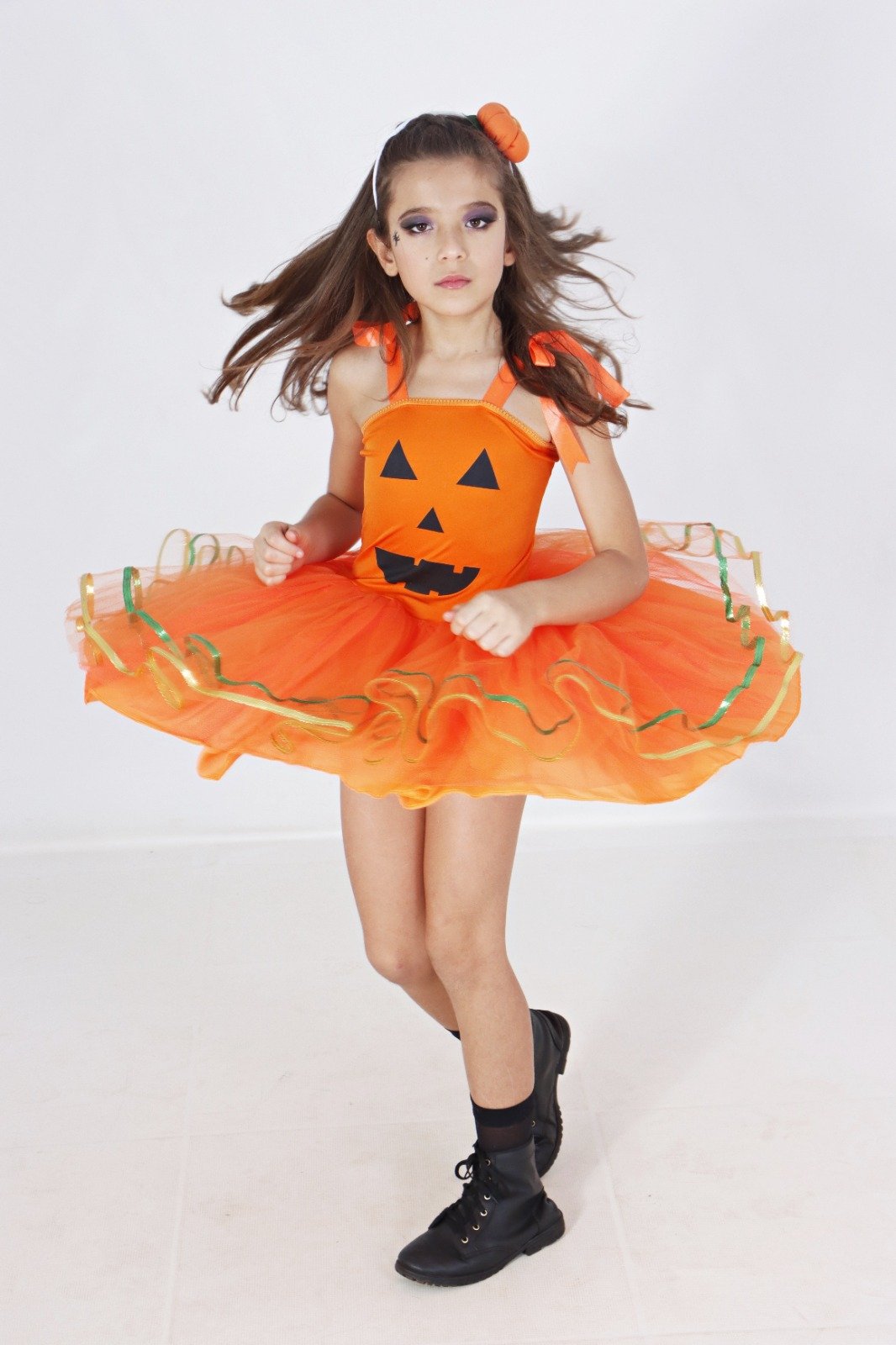 12565 Fantasia Abobora Halloween Infantil - Atacado Contini
