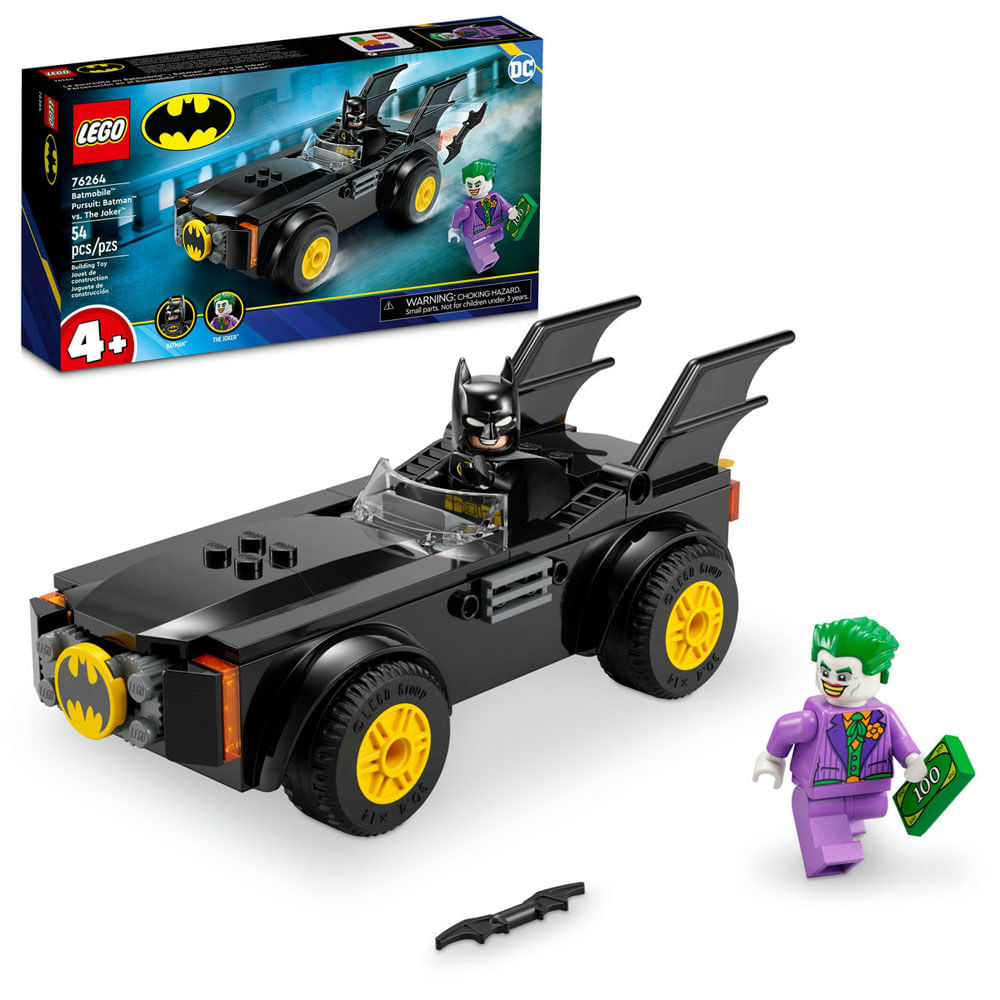 Lego - DC Comics - Batman - Perseguição de Batmóvel: Batman vs. Coringa -  76264