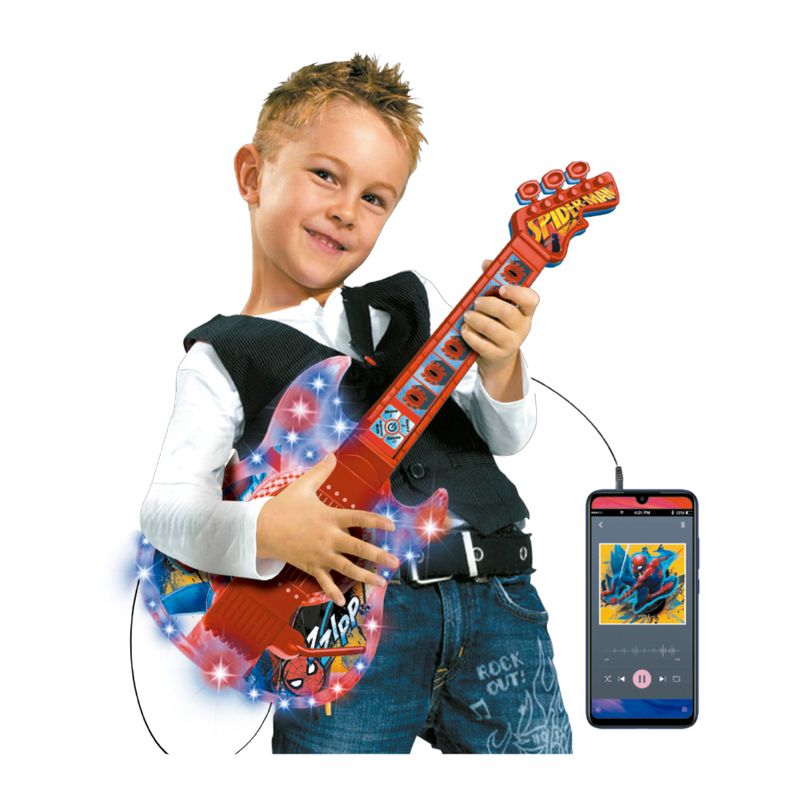 Brinquedo-Musical-Infantil---Guitarra---Marvel---Homem-Aranha---Toyng-1