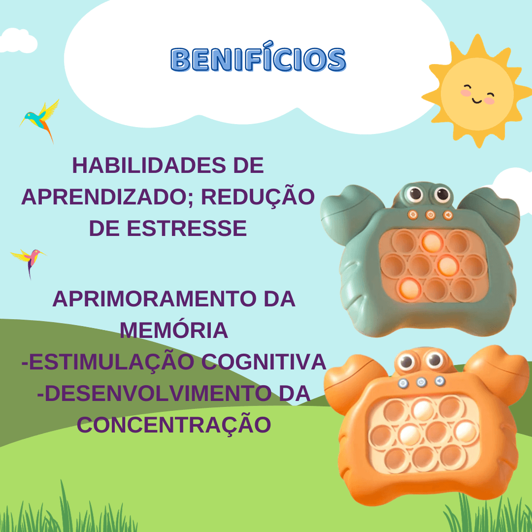 Popit Mini Game Eletrônico Anti Stress Jogo Infantil Memória