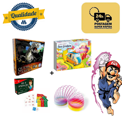 Kit Jogos Quebra Cabeça Infantil