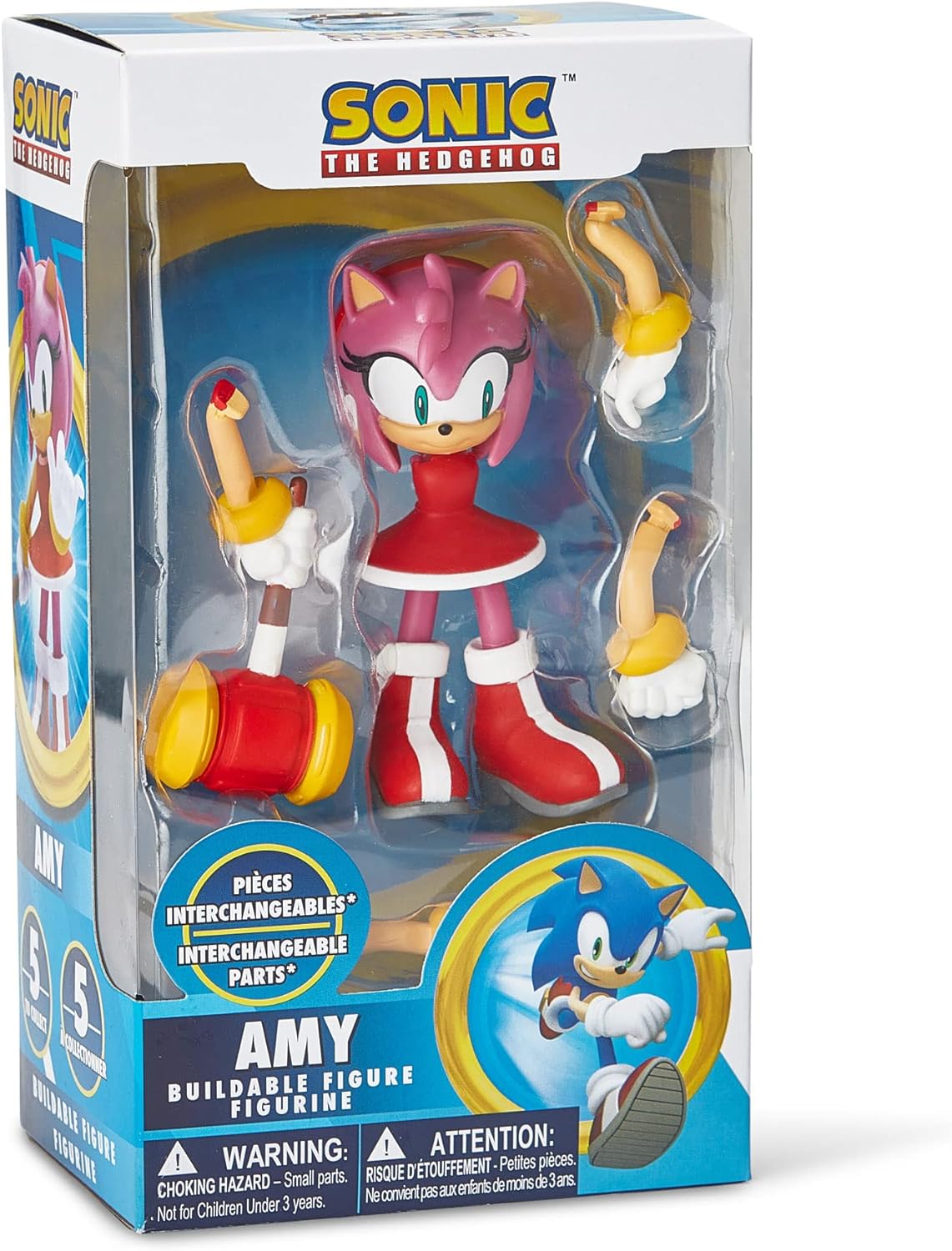 Boneco Sonic The Hedgehog Action Figure Montável 10cm - Ri Happy