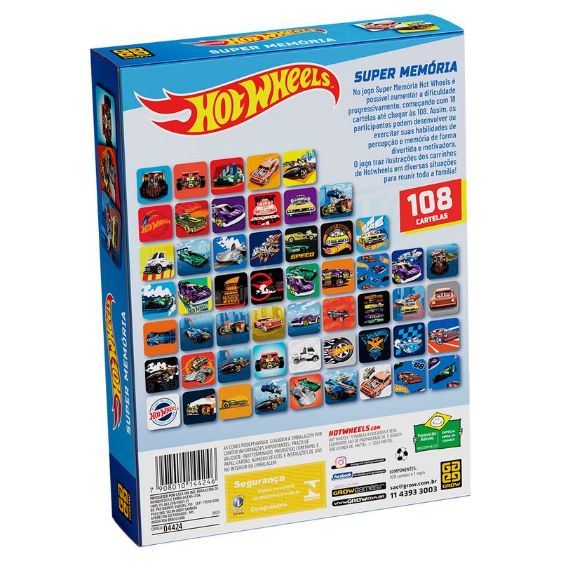 Hot Wheels Jogo da Memória