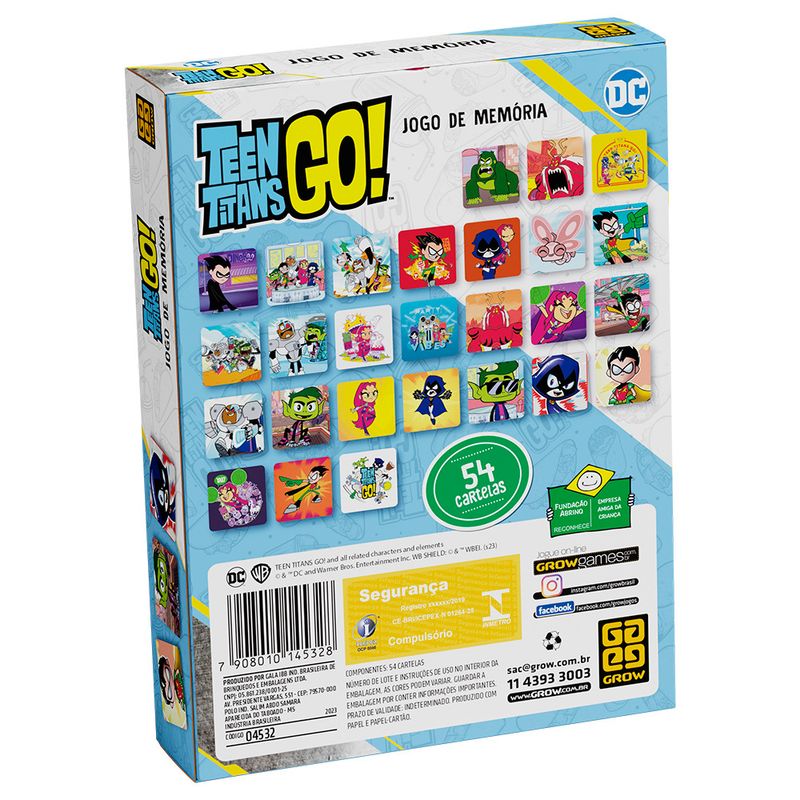 Jogo-de-Memoria---DC-Comics---Os-Jovens-Titas---Grow-1