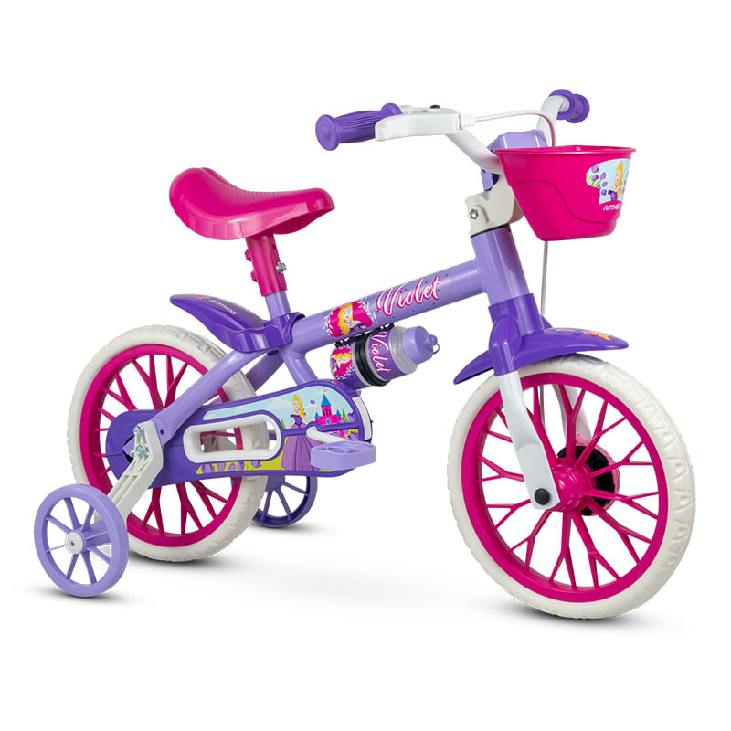 Bicicleta---Aro-12---Nathor---Violet---Rosa-1