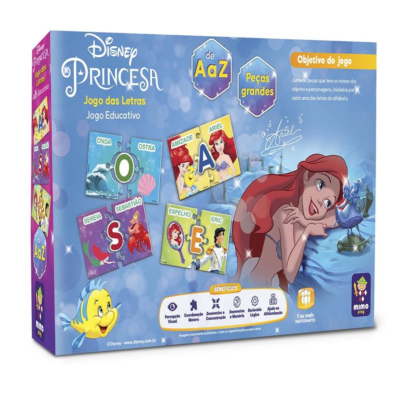 Jogo-Educativo---Jogo-das-Letras-Ariel---Princesa-Disney---Mimo-1