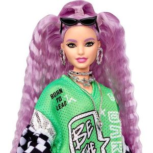 Boneca Barbie - Fashionista Cabelo Cacheados Roupa Xadrez em