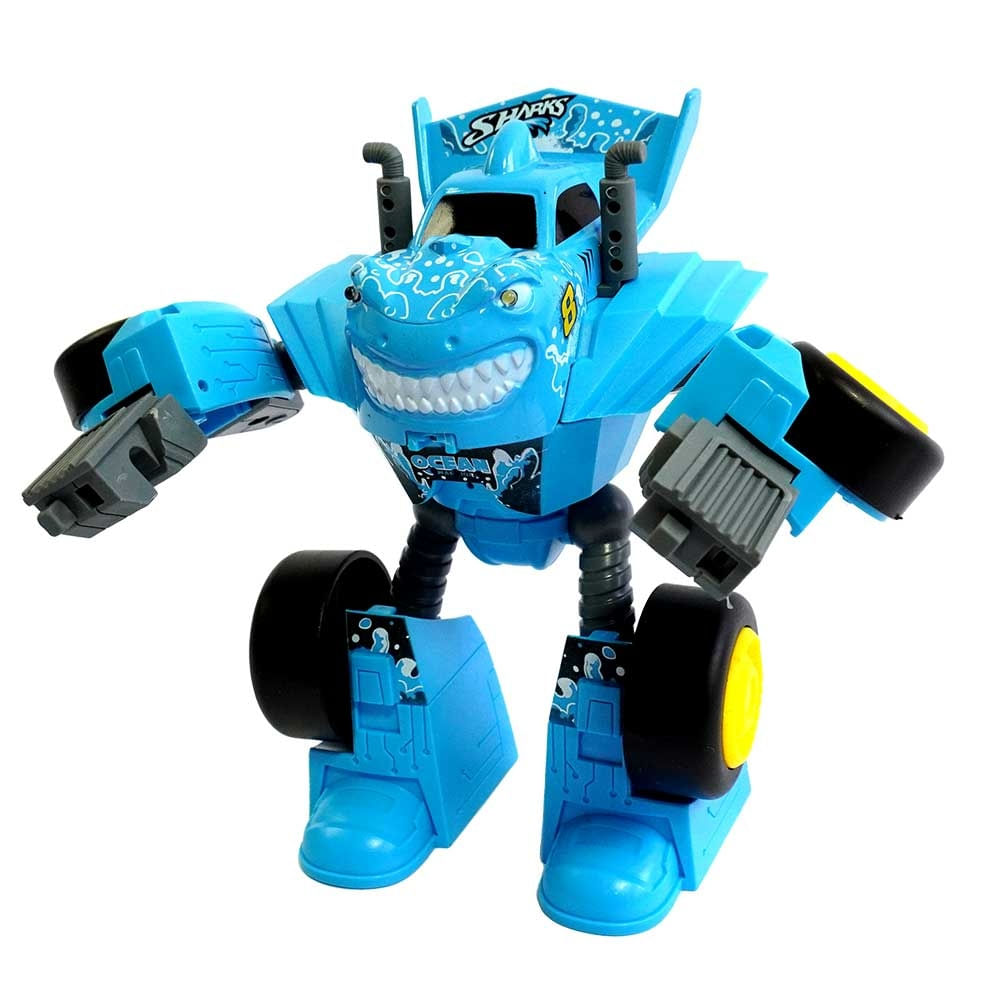 Confira Carrinho Robô - Shark - Megaformers Metal - Multikids