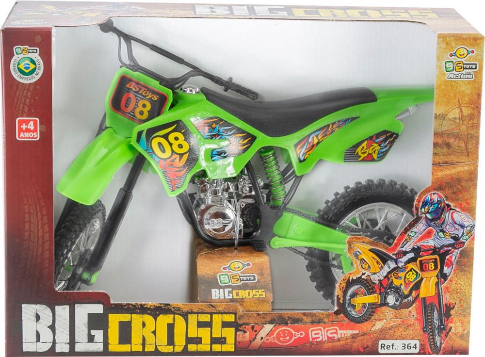 Brinquedo Infantil Moto De Trilha Big Cross - Bs Toys 364 - Ri Happy