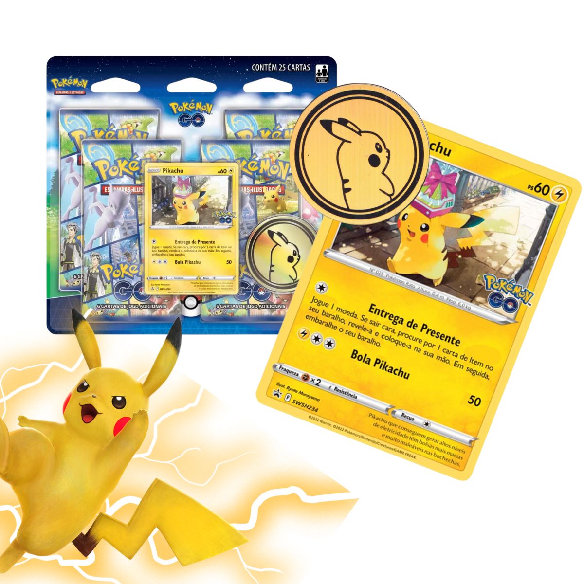 Pokémon Blister Gigante Pacote Parceiros Iniciais Pikachu - Copag -  Brincadeiras de Faz de Conta - Magazine Luiza