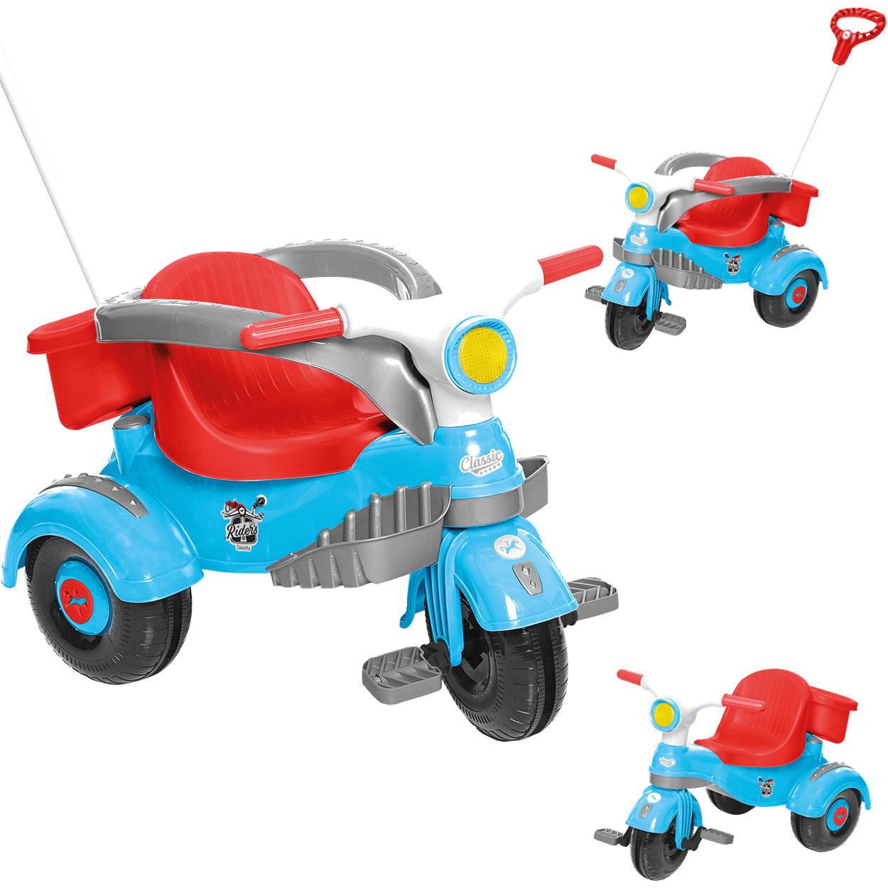 Motoca Infantil Clássica Azul com Pedal - CALESITA-993