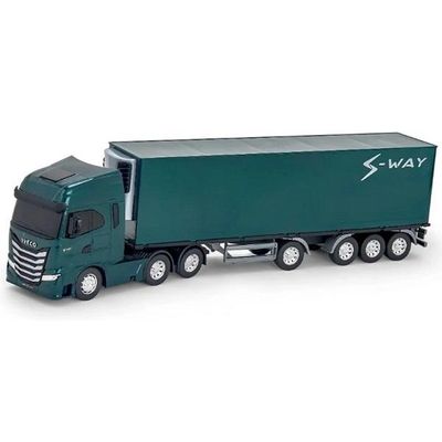 Caminhão Miniatura Iveco Carreta Baú Refrigerado S-way