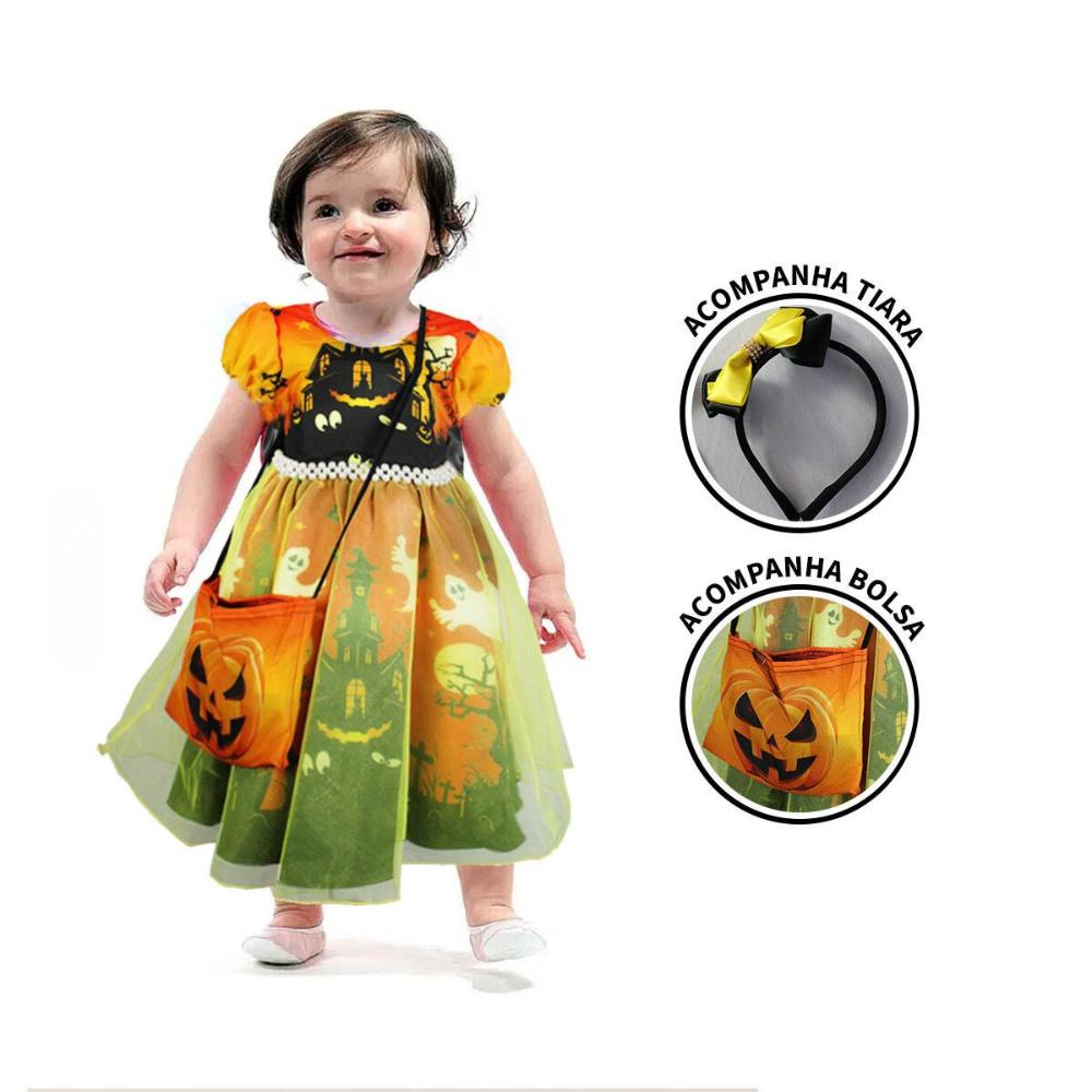 Fantasia Bruxa Halloween - Baby & Kids USA - Importados infantis