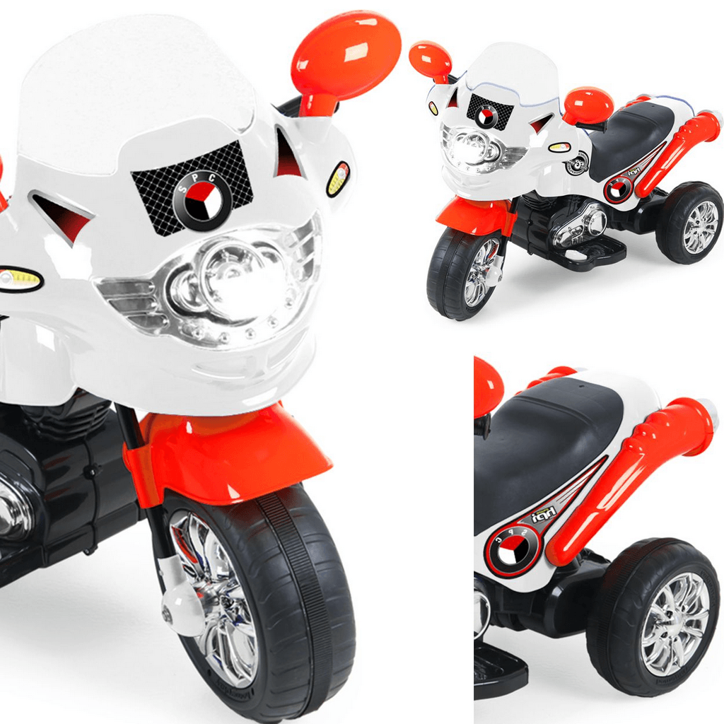 Moto Elétrica Infantil Criança Speed Chopper 6v Branca - Ri Happy