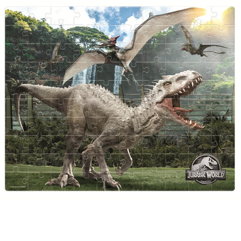 Quebra-Cabeca---Jurassic-World---100-Pecas---Indominus-Rex---Mimo-1