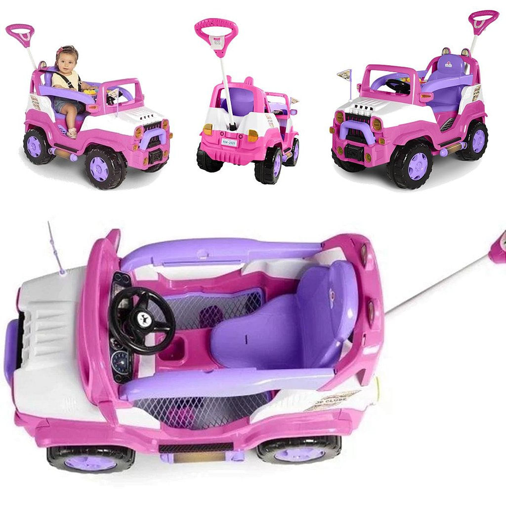 Carro Calesita Diipi Rosa Passeio E Pedal - 1028