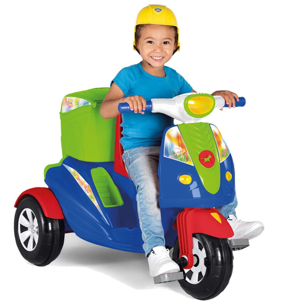 Motoca Infantil Azul e Vermelho com Pedal - CALESITA-953