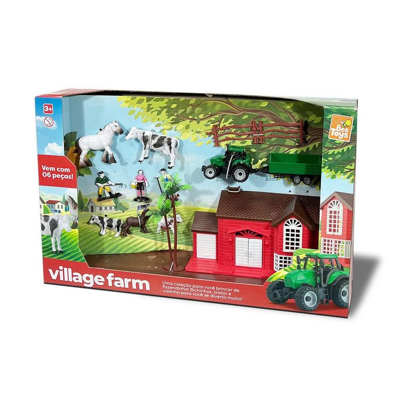 Playset---Fazenda---Village-Farm---Bee-Toys-0