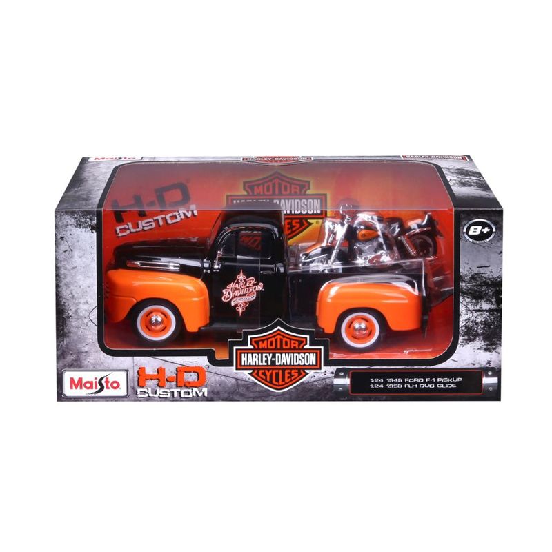 Carrinho---Harley-davidson---1-24---With---Sortido---Maisto--0