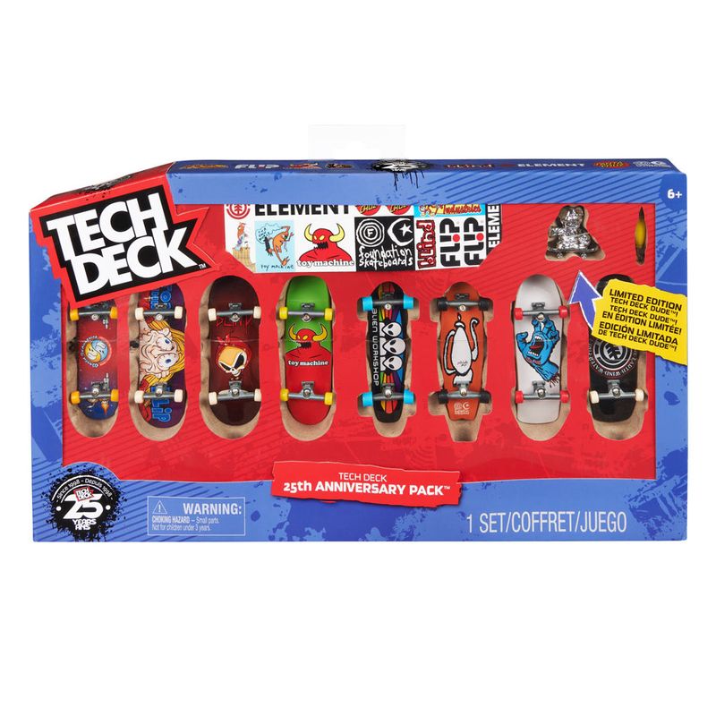 Skate de Dedo - Tech Deck - Pack Especial Aniversário 25 Anos - Sunny