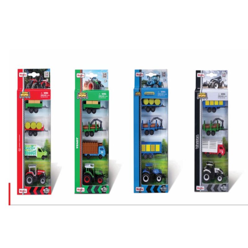 Mini-Carrinho---Work-Machines---4-Pack---Sortido---Maisto-0