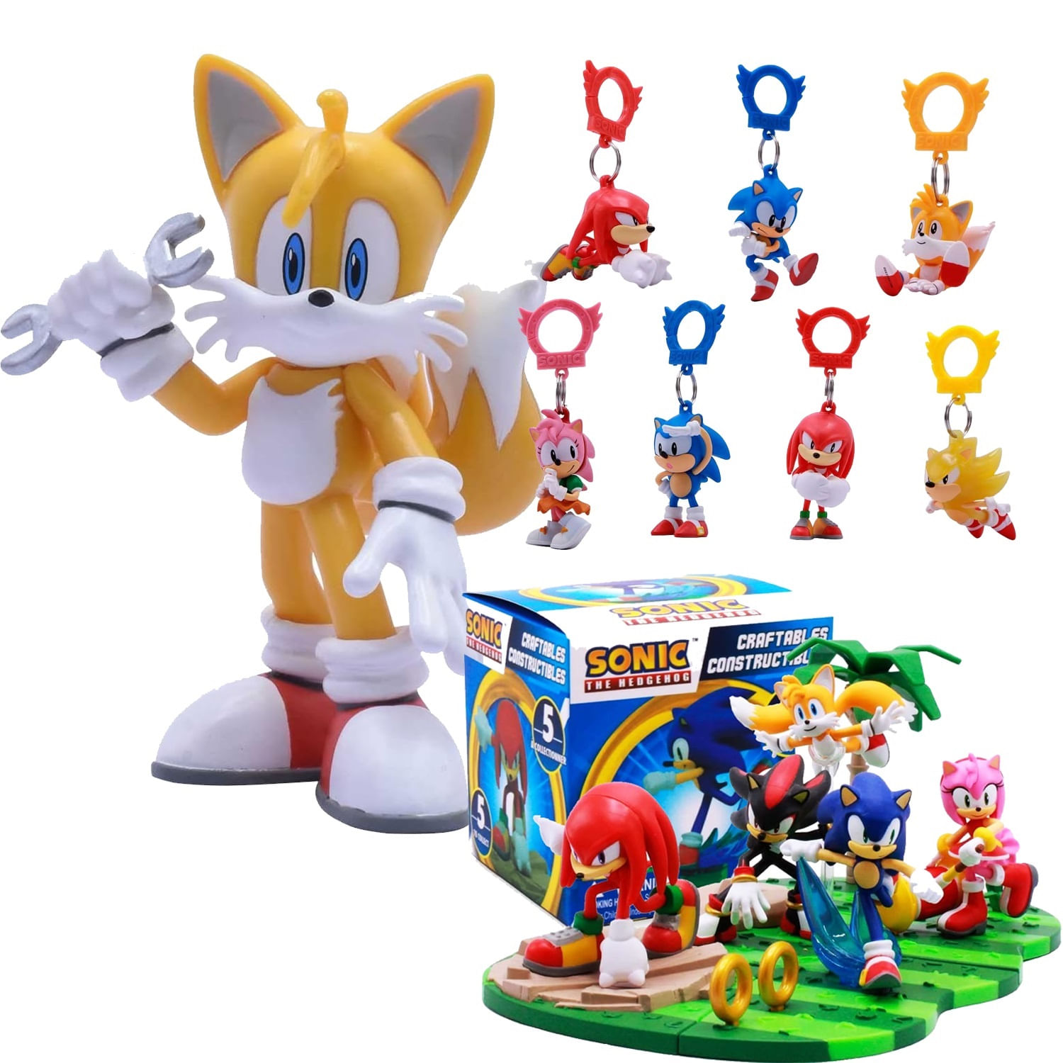 Boneco Sonic e Tales e Chaveiro, Brinquedo para Bebês Rihappy Usado  87083249