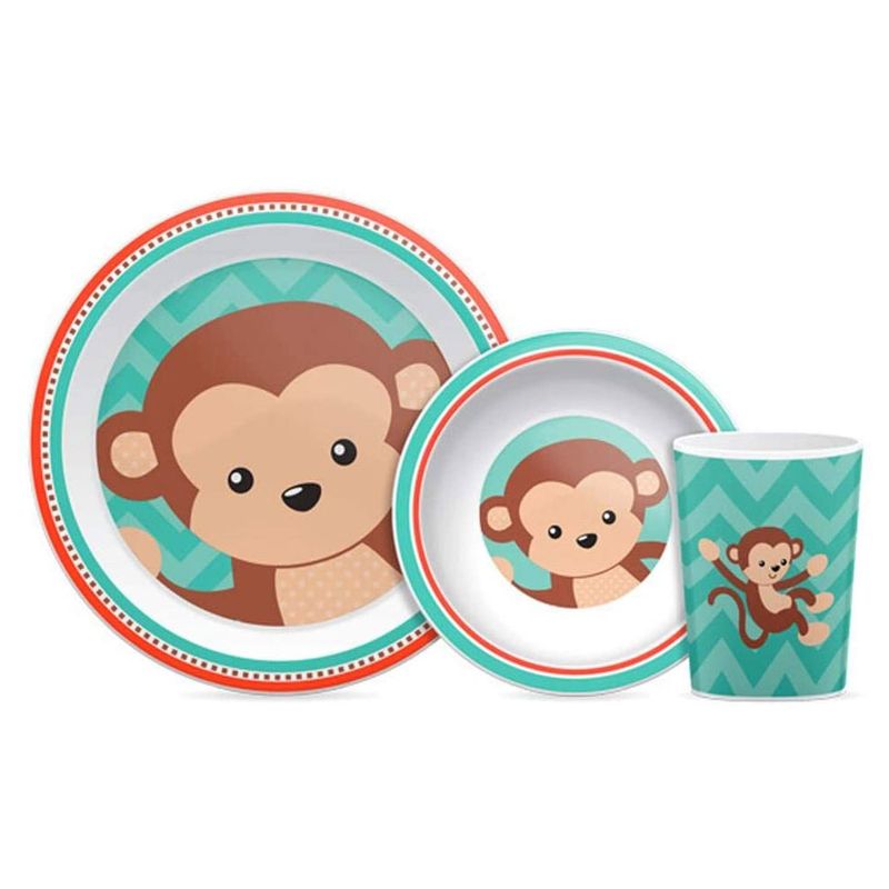 Conjunto-de-Refeicao---3-Pecas---Animal-Fun---Macaco---Buba