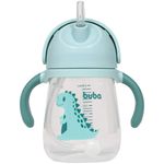 Copo-de-Treinamento-Com-Alca---240Ml---Dino---Azul---Buba