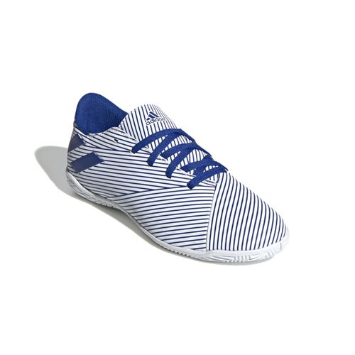 Chuteira Futsal - Nemezis 19 - Azul e Branco - Adidas
