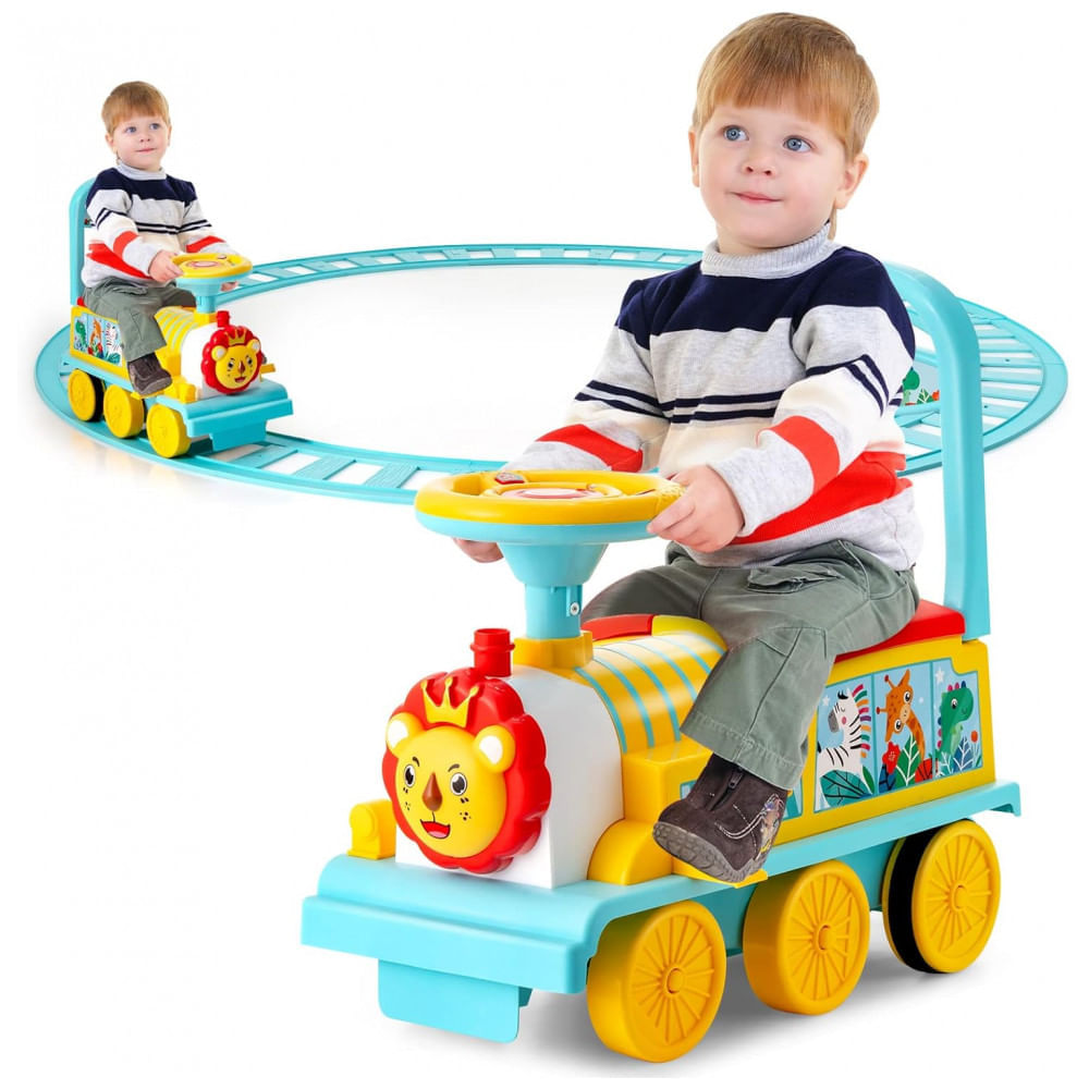 trem brinquedo, trem elétrico operado a bateria brinquedo trilho magnético  fácil montagem para crianças diversão imaginária : : Brinquedos  e Jogos