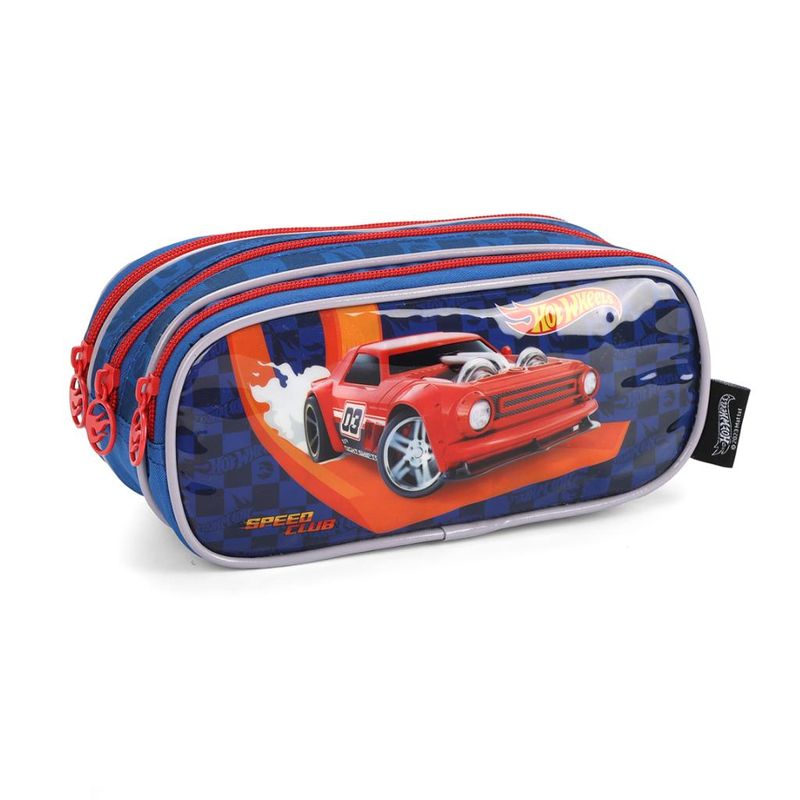Estojo-Infantil-Triplo---Hot-Wheels---Luxcel---Azul-0