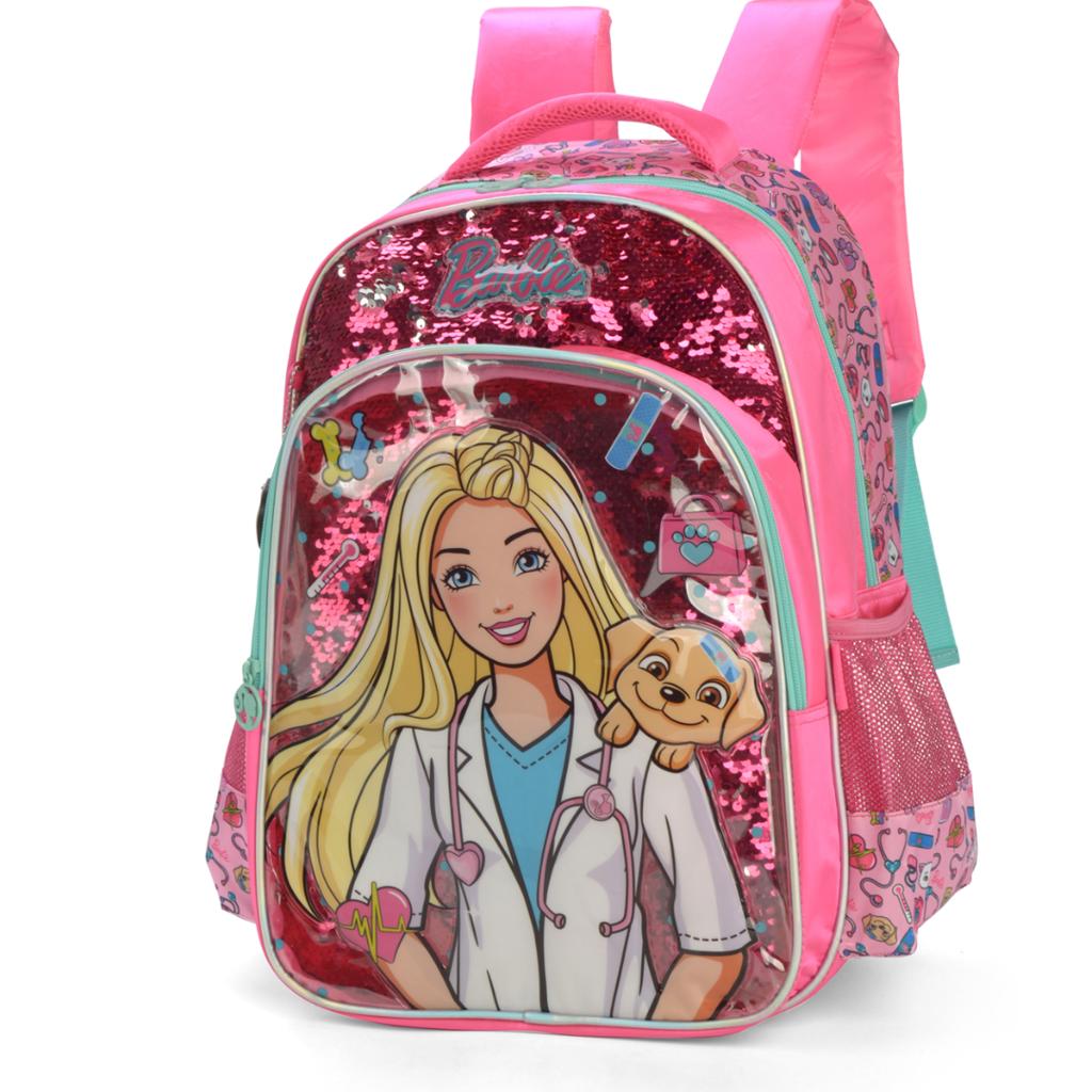 Mochila De Costas Barbie Veterin ria Luxcel Ri Happy