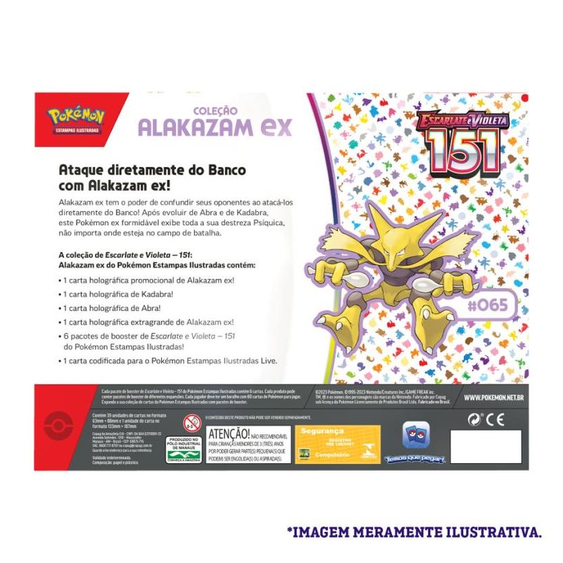 Confira Jogo de Cartas - Pokemon ev3.5 - Box Alakazam Ex - Copag