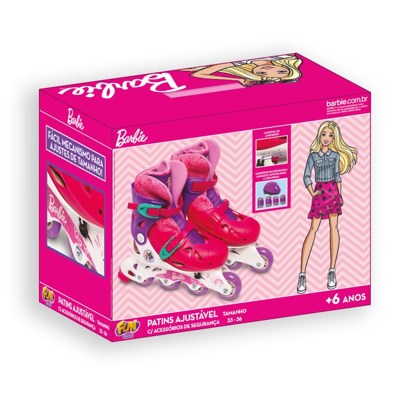 Patins-Barbie---Com-Acessorios-de-Seguranca---Fun---Rosa---33-a-36-1