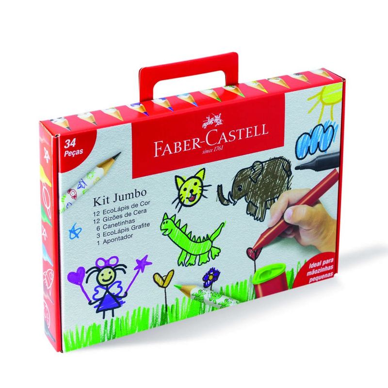 Conjunto-Material-Escolar---Jumbo-Presenteavel---Faber-Castell---34-Pcs-0