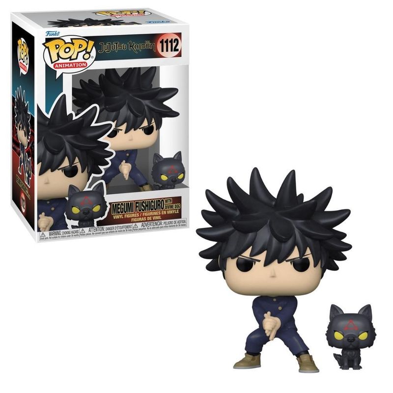 Mini-Boneco---Funko-Pop---Animation---Jjk-S1---Megumi-with-dog---Candide--0