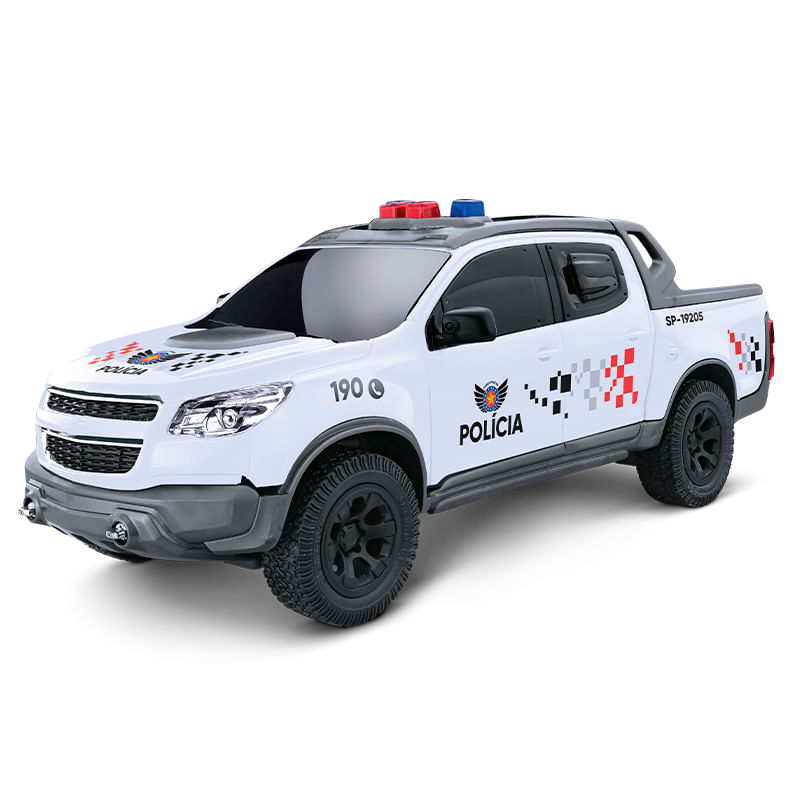 Carrinho---Pick-up-S-10---Policia---Sp---Branco---Roma-0