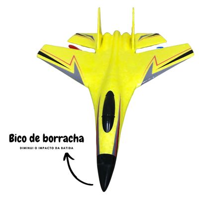 Avião Controle Remoto - Zip Glider - Amarelo - Toyng - Ri Happy