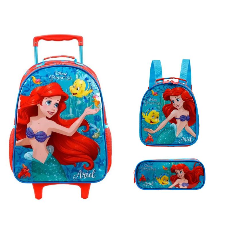 kit-mochila-estojo-lancheira-disney-ariel