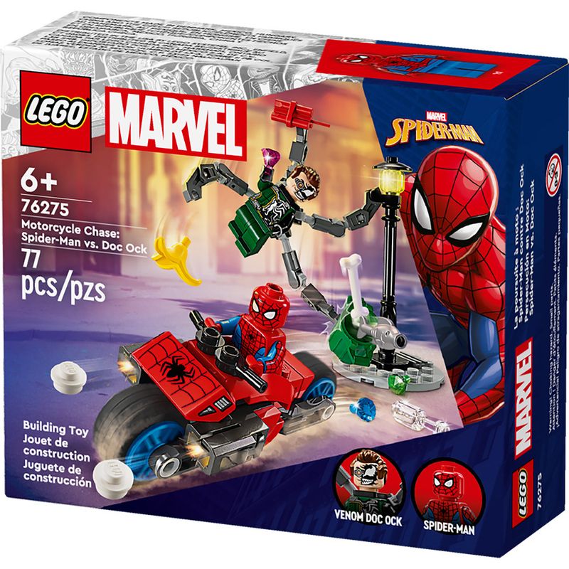 LEGO---Super-Heroes---Marvel---Perseguicao-de-Moto---Spider-Man-vs-Doc-Ock---76275-0