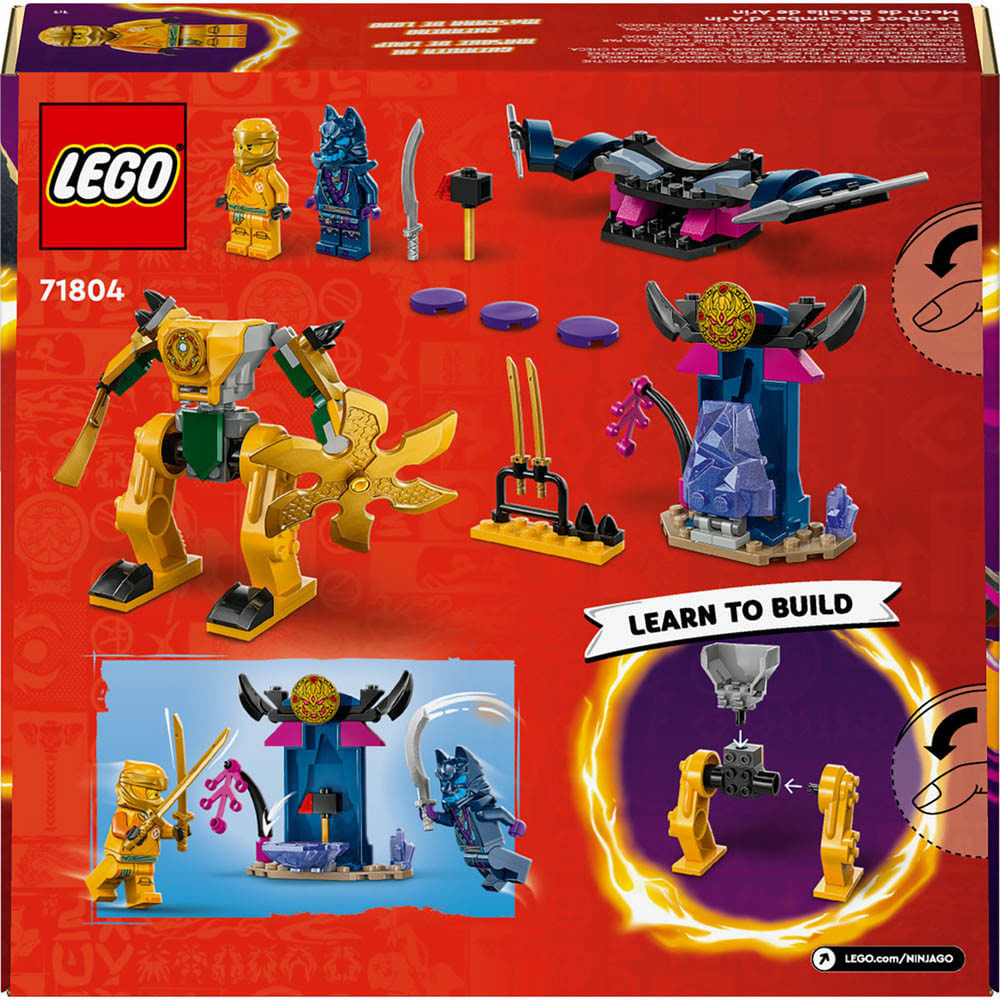 Confira LEGO - Ninjago - Robô de Combate Do Arin - 71804 - Rihappy