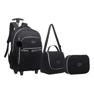 Mochila Juvenil Good Vibes Com Estojo e Lancheira Preto-Yepp - Ri