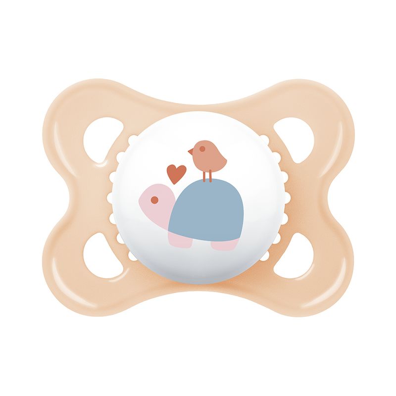 Chupeta---Mam---Original-Trends---Tartaruga-e-Passaro---Bico-de-Silicone-SkinSoft---Rosa-0