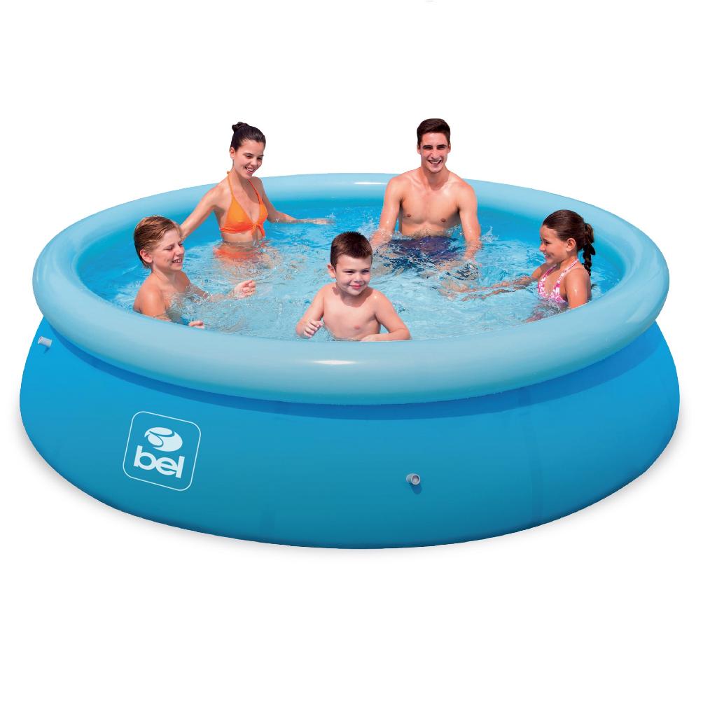 Confira Piscina Inflável - 4.600 Litros - Azul - Bel Fix - Rihappy