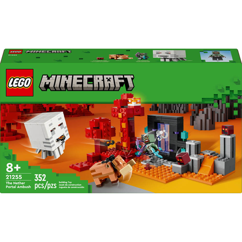 Confira LEGO - Minecraft - Emboscada do Portal do Nether - 21255